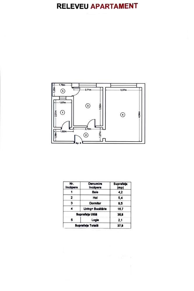 Microapartament 2 camere | 38 mp | balcon | Ipotesti langa Carrefour-6