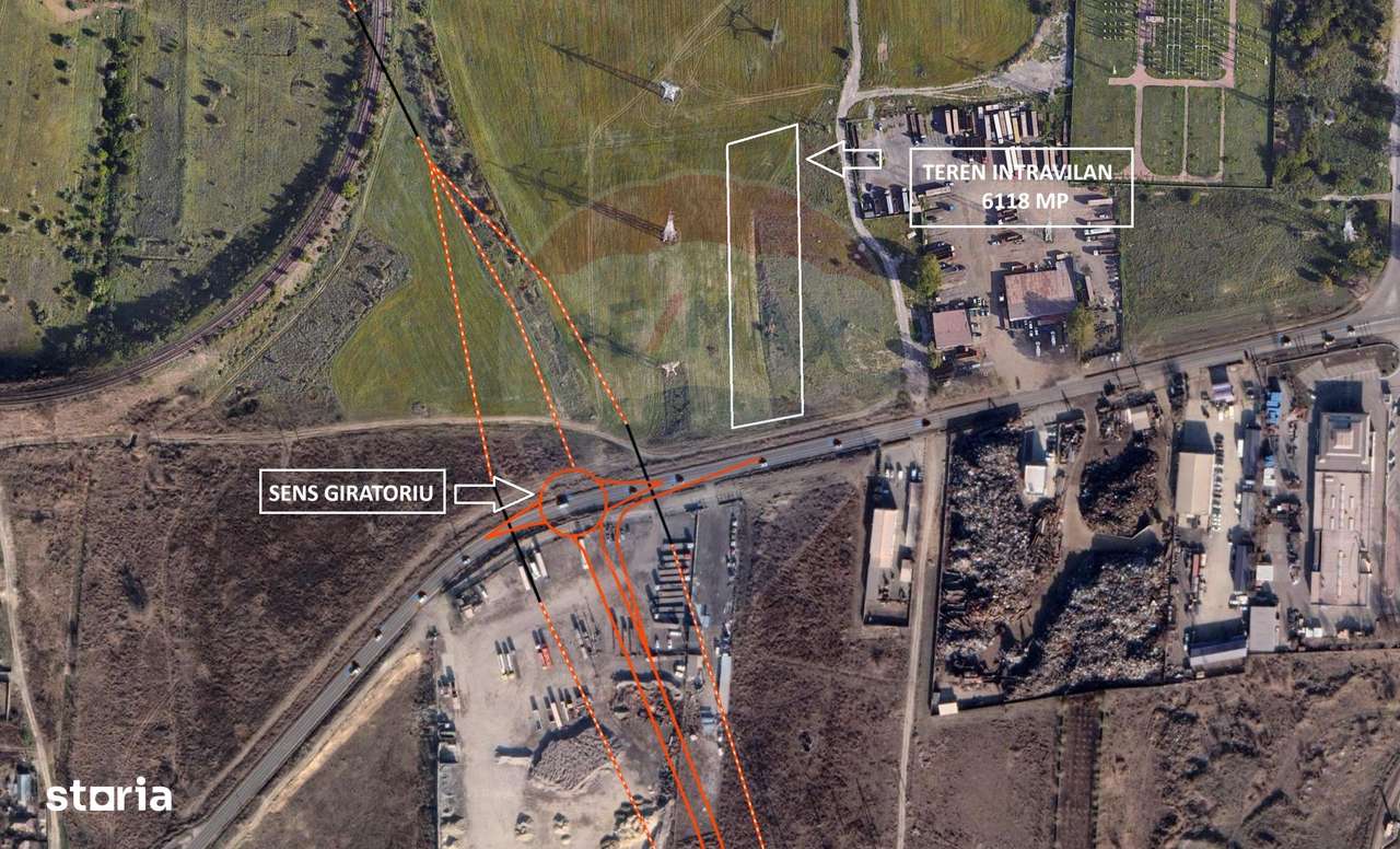Oportunitate! Teren intravilan Galați, 6118 mp,  la Drumul Expres! - Imagine principală: 2/4