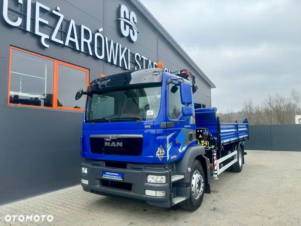 MAN MAN TGM TGS TGL 18.250 Euro 5 // wywrotka 3 stronna + żuraw HDS // HMF1420 z pilotem // budowlanka // żuraw  kran crane dzwig wywrot kiper . !!! - 5