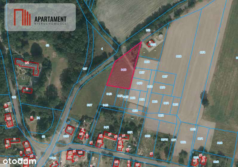 działka mieszkaniowa  2500m2 z Mpzp-1
