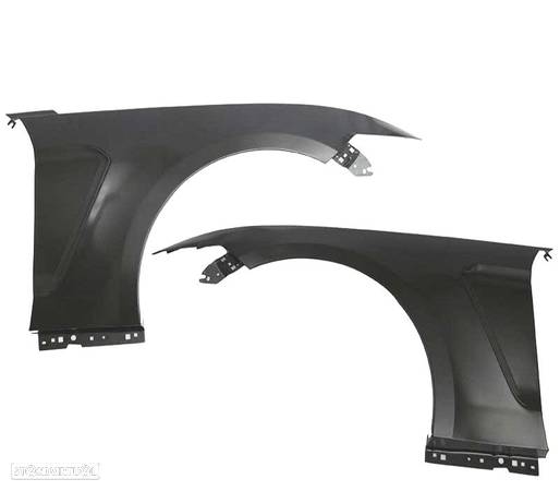 GUARDA-LAMAS DIANTEIROS PARA FORD MUSTANG LOOK GT350 15-17 PRETO - 4