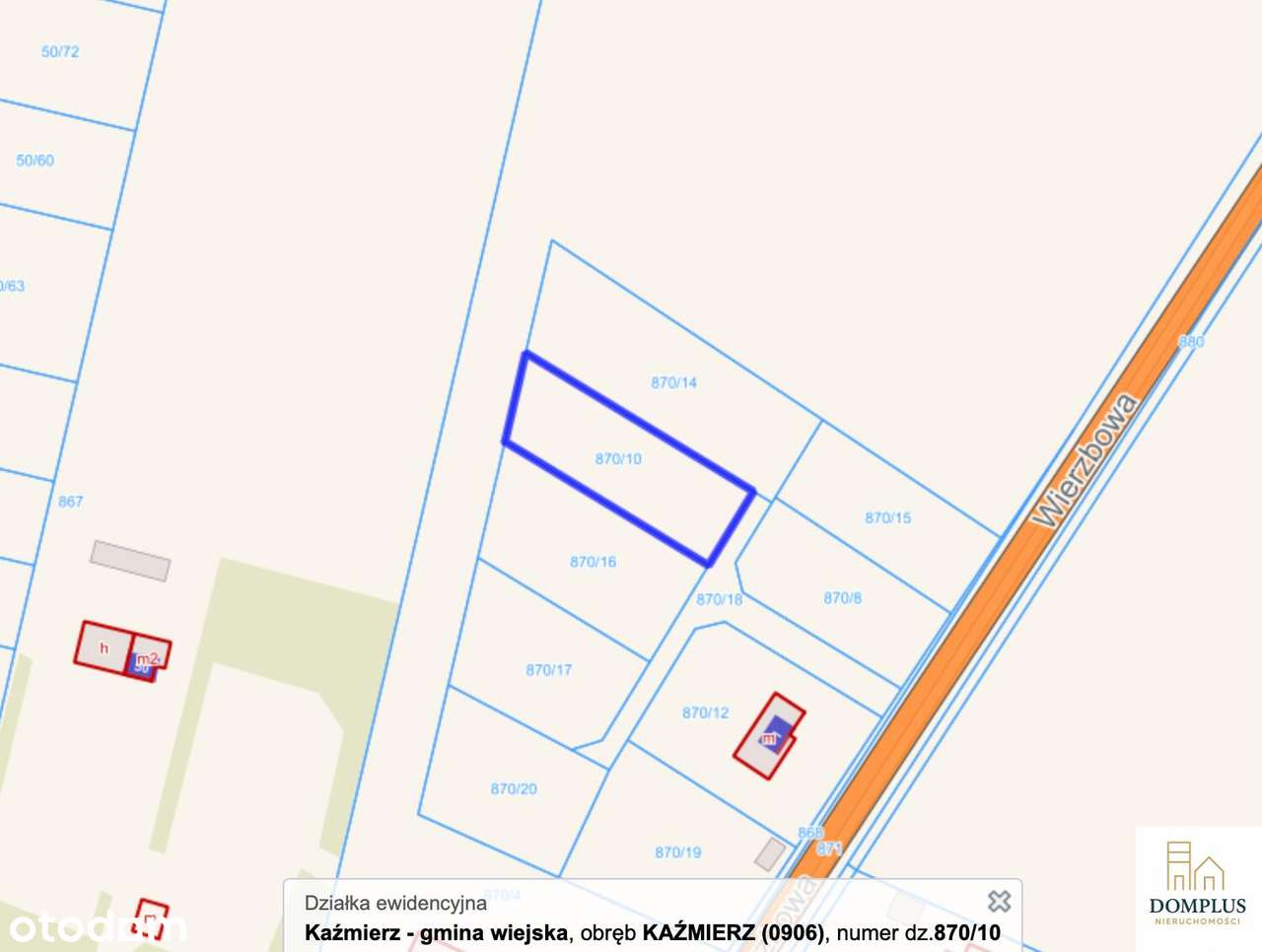 Działk budowlana – Kaźmierz, ul. Wierzbowa | 1178 m²| 1704 m2i - Pełny obrazek: 4/6