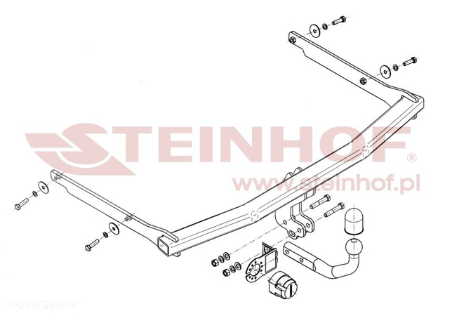 Hak holowniczy + WIĄZKA 7PIN do Mazda 3 (BL) 5 drzwi od 2009 do 2014 - 2