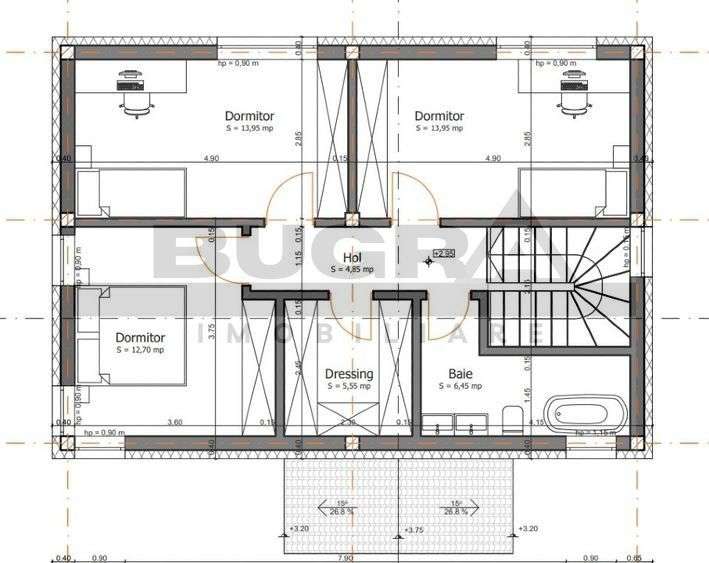 Casa individuala | 119 mp utili | 438 mp teren | Dezmir-6
