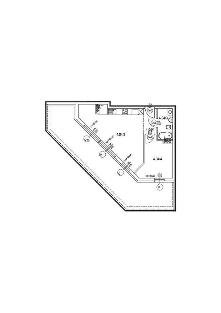Nowoczesne mieszkanie - 42m2, B3 4.04 - REZERWACJA - Pełny obrazek: 2/8