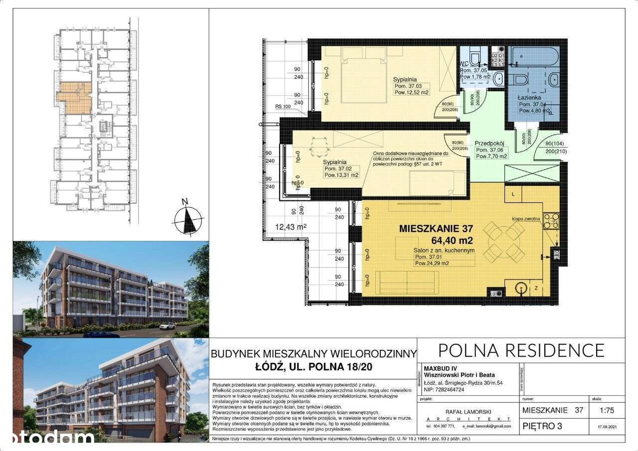 Nowe Mieszkanie Polna 18 Residence | M37 - Pełny obrazek: 2/8