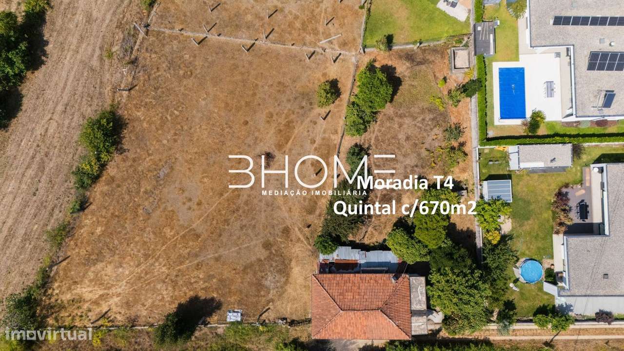 Moradia T4 c/ 670m2 de quintal + Terreno independente com 1.300m2-1