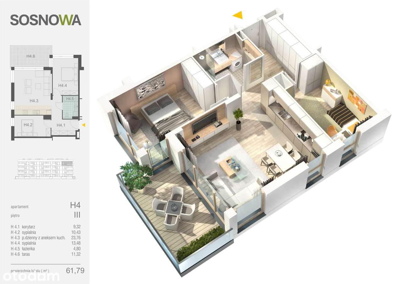 Sosnowa - nowoczesne mieszkania w Ełku - Pełny obrazek: 2/7