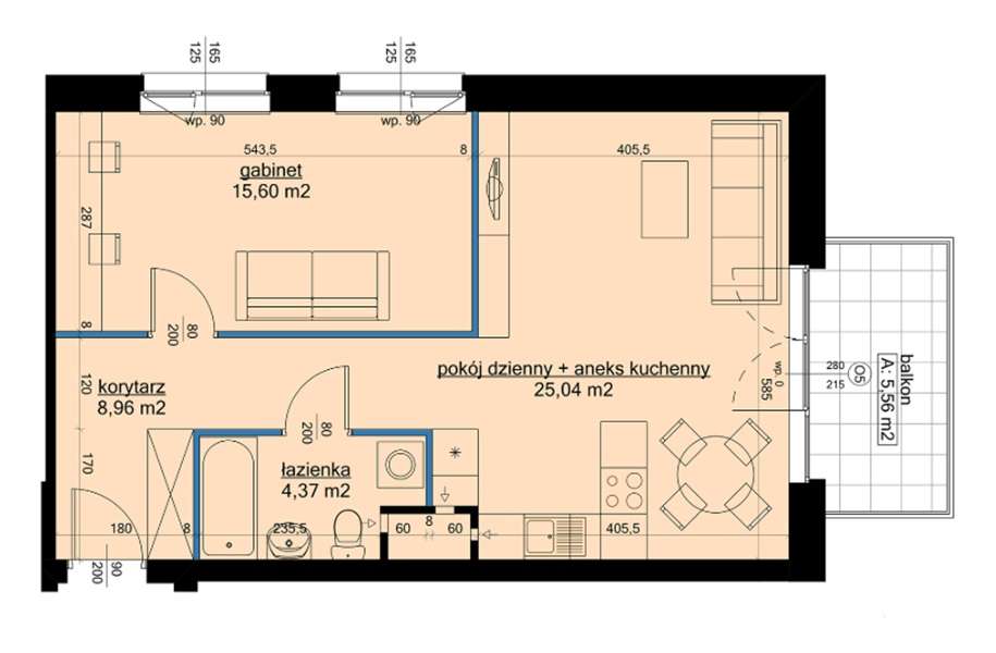 WEJDŹ - ZOBACZ - KUP Gotowe 2 lub 3 pokoje 54 m2 Sprzedaje Deweloper-0