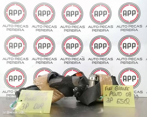 Cintos pre-tensores Fiat Grande Punto 2009 esquerdo e direito 3 portas. - 1