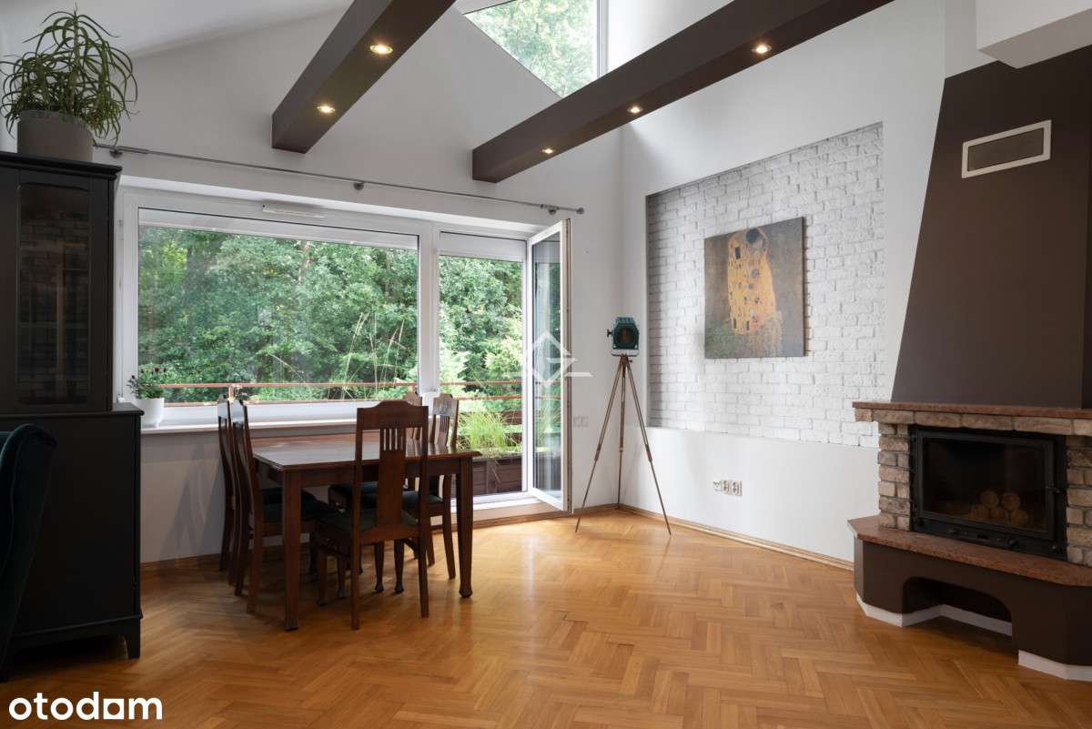Dwupoziomowe | kominek | słoneczne i ciche - Pełny obrazek: 5/19
