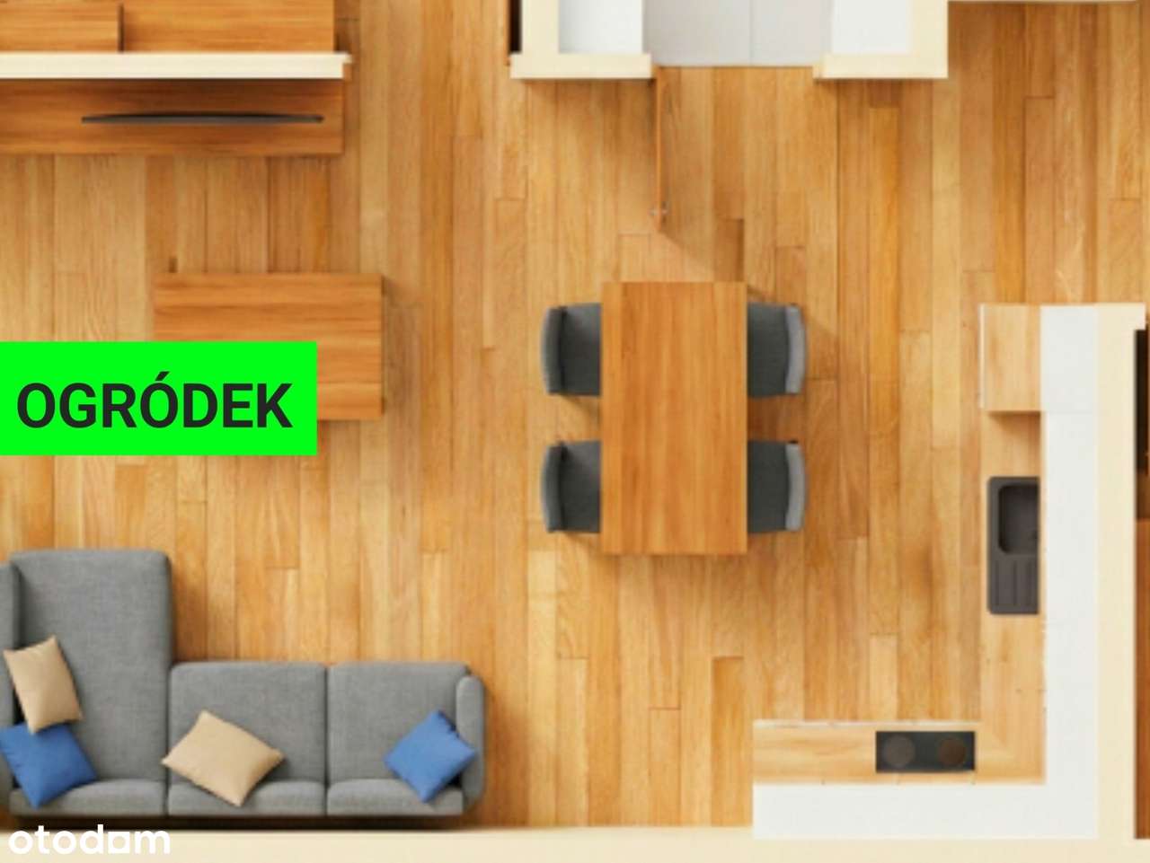 Okazja 3 pokoje Ogródek ok 30 m2 / taras zielony, pompa ciepła Kliny-0