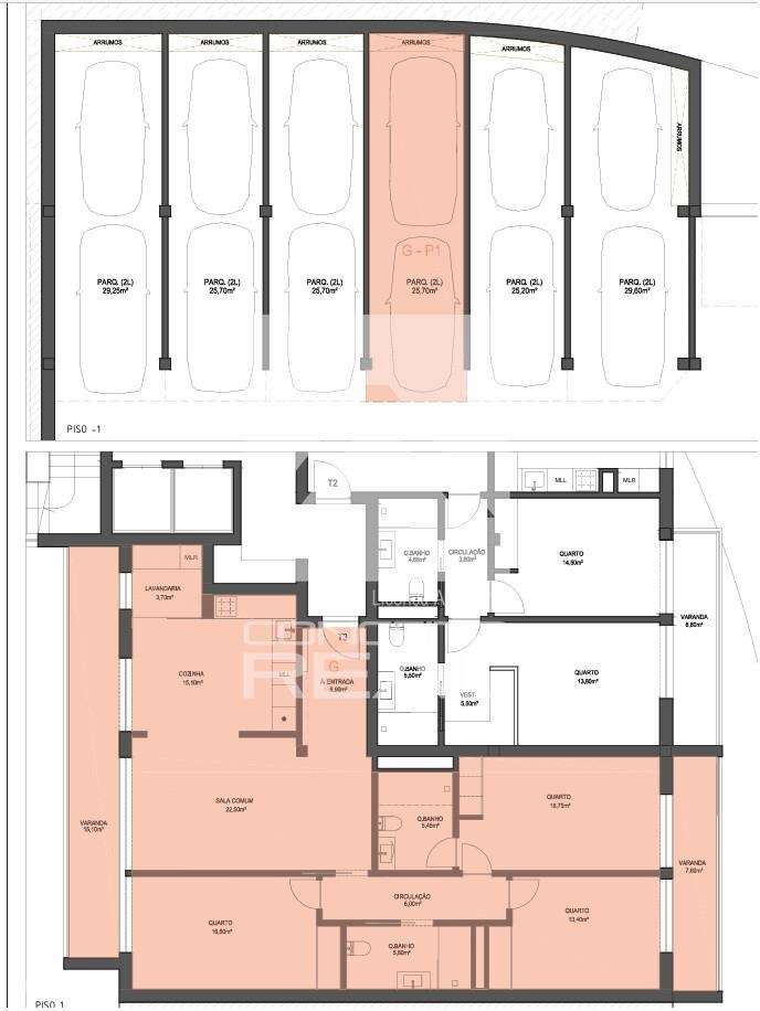 Apart. T3 c/ Box p/ 2 viat. Novo - Lordelo (Paredes) - Grande imagem: 3/12