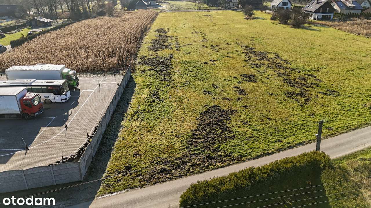Działka budowlana 2800 m², asfalt, media, teren MN w Rączna-3