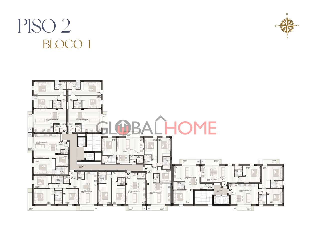 Apartamentos T2 – Empreendimento Oporto Plaza-19