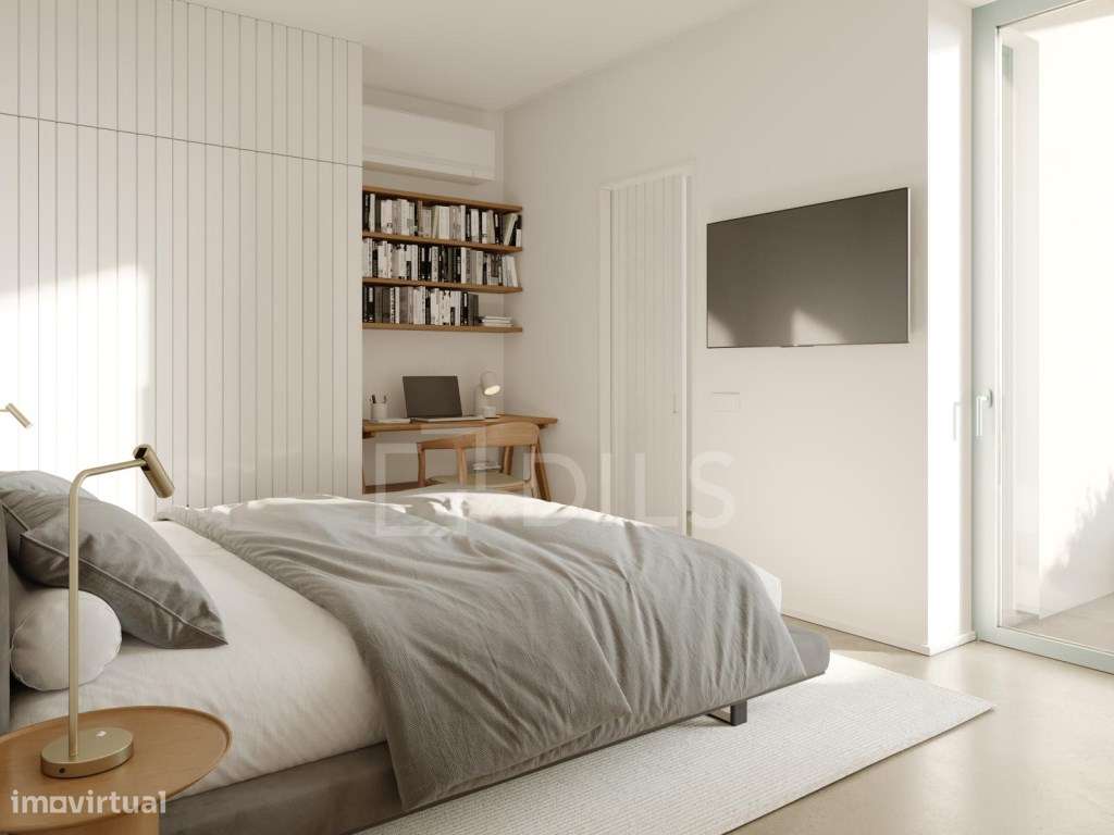 Apartamento T2 + 1, com terraço, em novo empreendimento, em Porto Covo - Grande imagem: 2/40