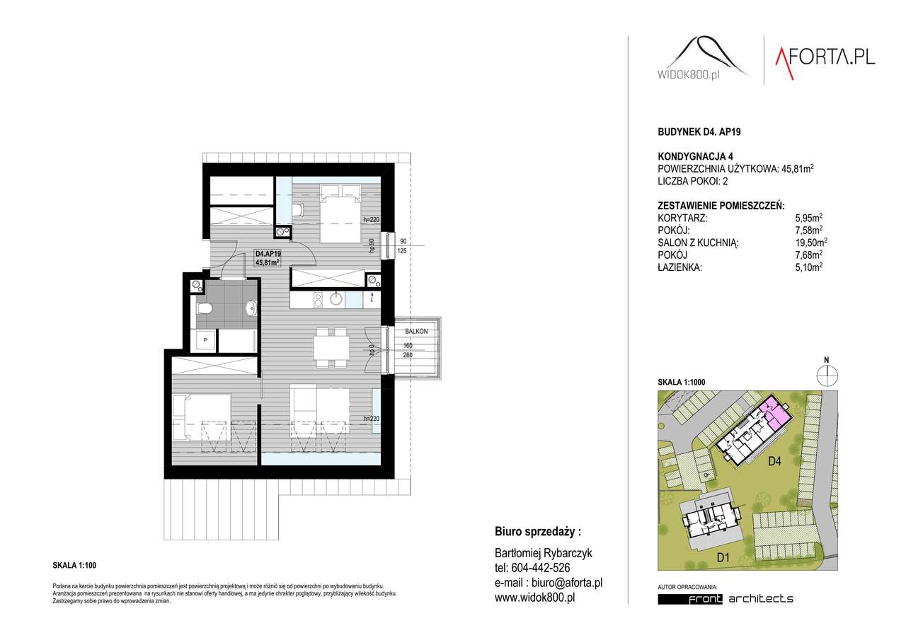 Widok800 | mieszkanie 2-pok. | D4.AP19 - Pełny obrazek: 2/5