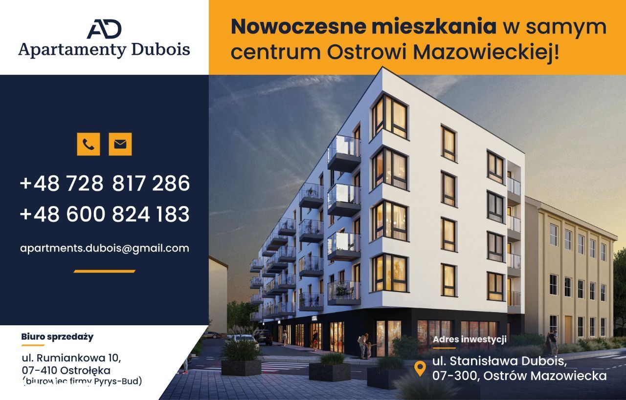 Apartamenty Dubois - 4 pokojowe z balkonem