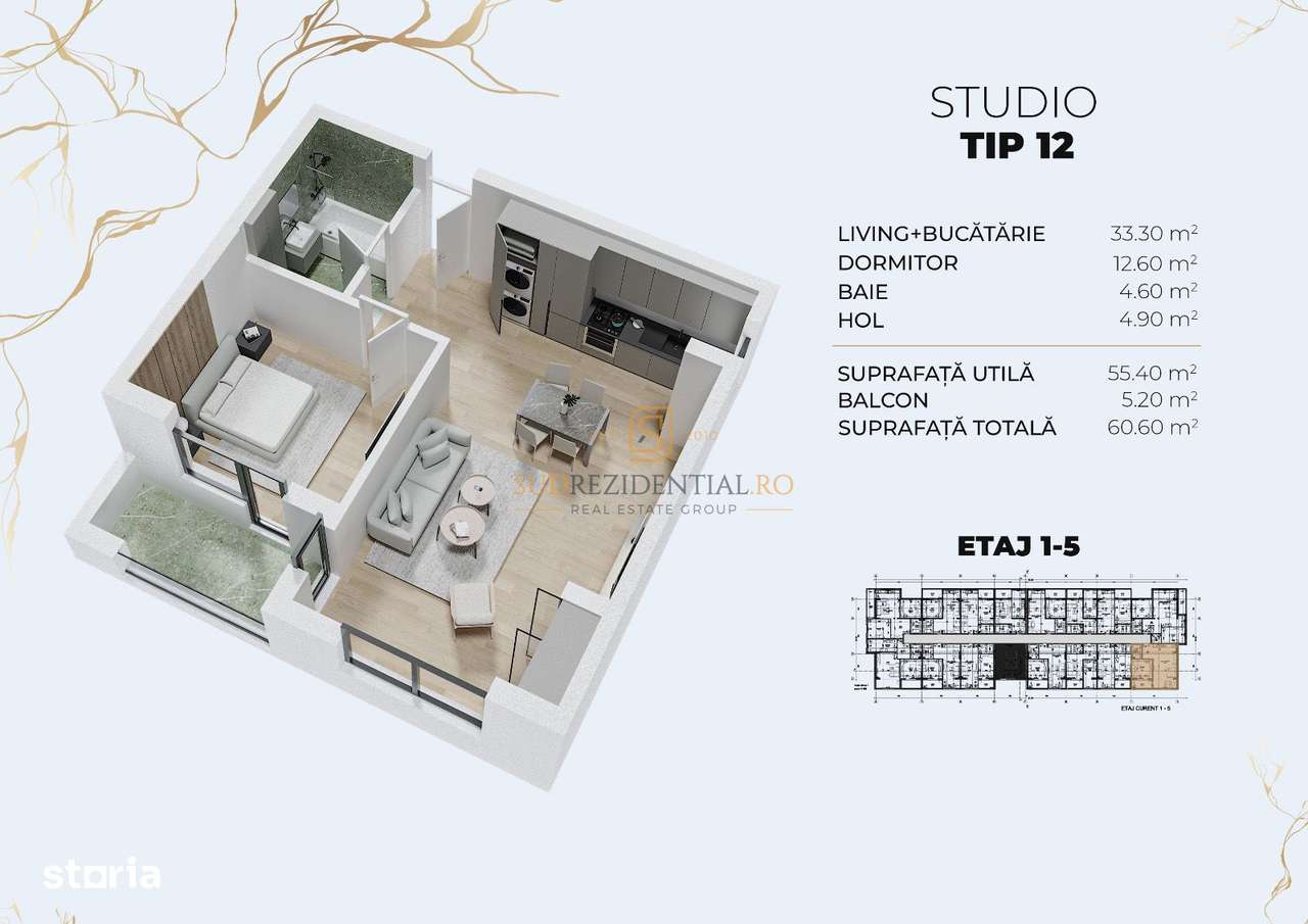 Apartament in zona metrou Berceni - bloc nou, finisaje moderne - Imagine principală: 5/20