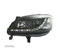 FARÓIS FRONTAIS LUZ DIURNA LED PARA OPEL ZAFIRA 99-05. PRETO - 3