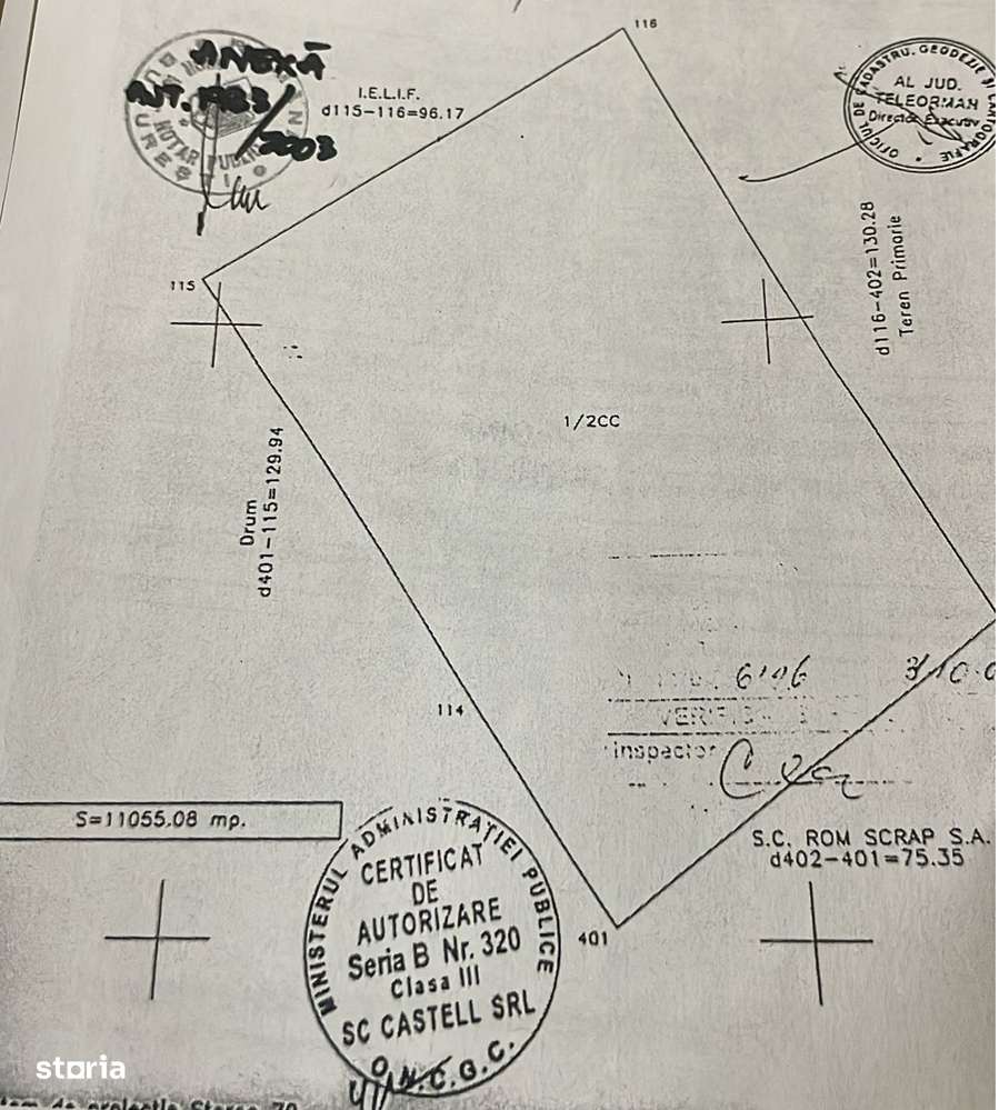 Teren 16550 mp intravilan Rosiori de Vede - Imagine principală: 2/2