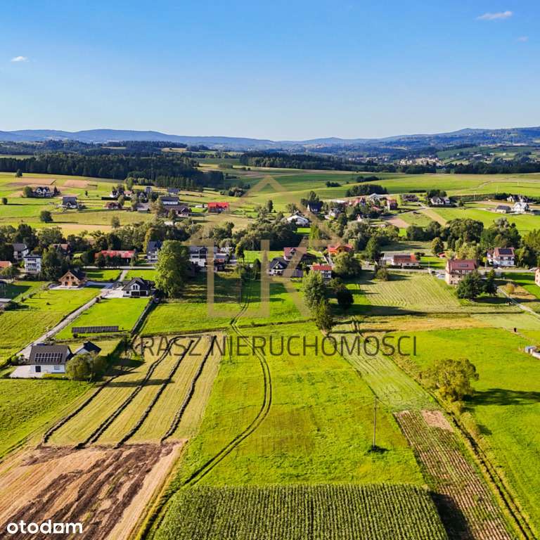 Działka widokowa 78 ar (27 ar budowlanych) -Skawa-4