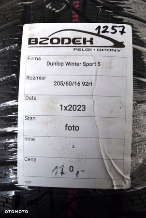 Dunlop Winter Sport 5 1x 205/60/16 92 H - 6