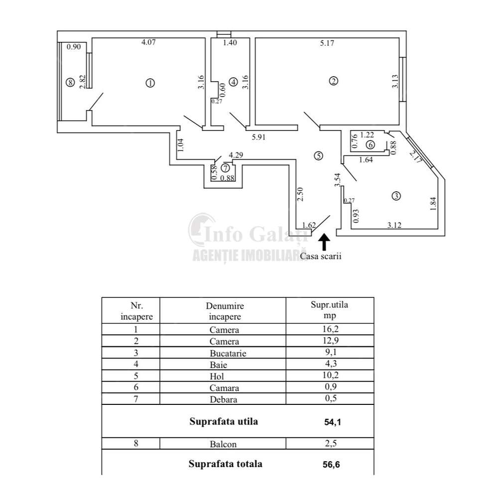 | Apartament cu 2 camere | Str. Ghe. Doja | Pret: 49.500   |-8