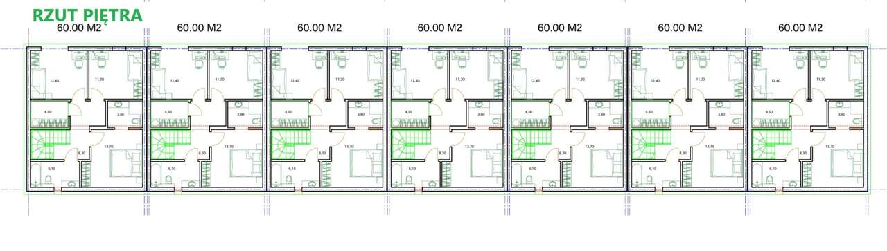 Działka budowlana 1750 m2 + projekt na 7 szeregówek OKAZJA ! - Pełny obrazek: 5/8