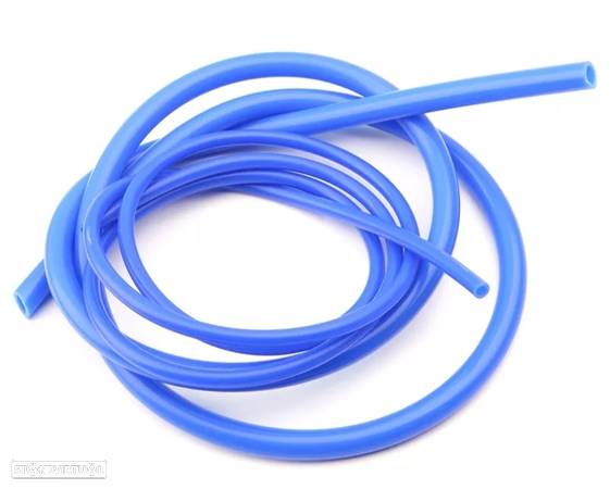 Tubo de Vácuo Silicone - 4mm Azul - 2