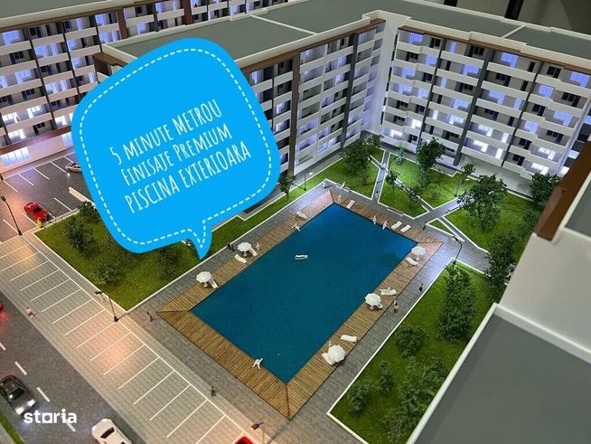 INVESTITIE 5 minute metrou Berceni-Finisaje Premium Piscina Exterioara