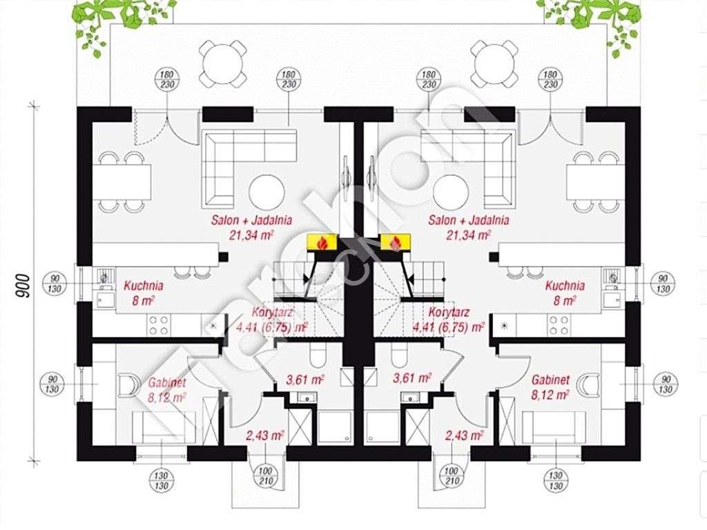 Bliźniak Z Działką 550M2 - Pełny obrazek: 4/6