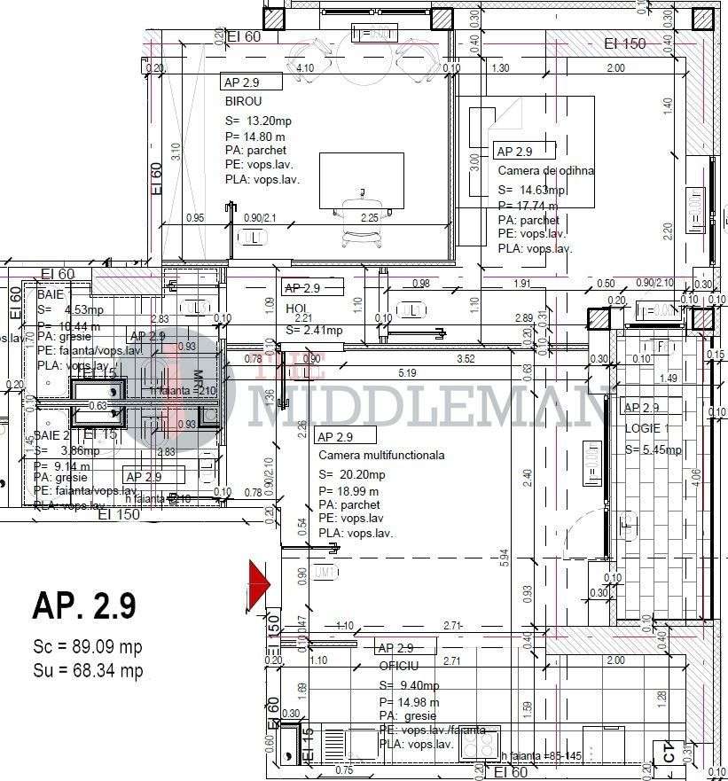 Apartament cu 3 camere langa  Mall Veranda-2