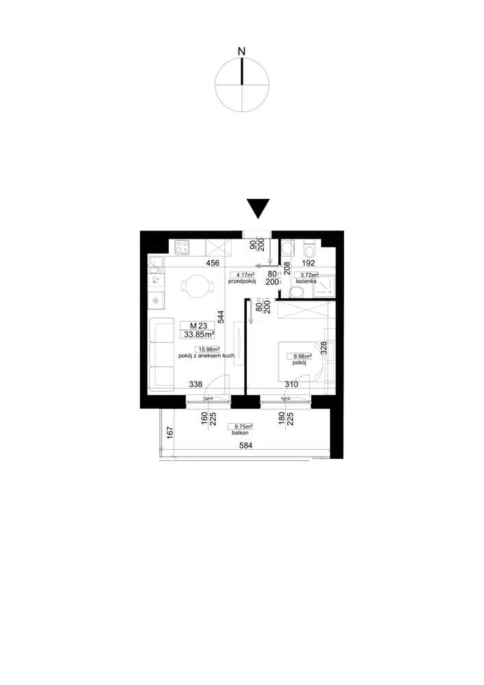 Kalaminta | mieszkanie 2-pok. | 23_ 4 - Pełny obrazek: 2/5
