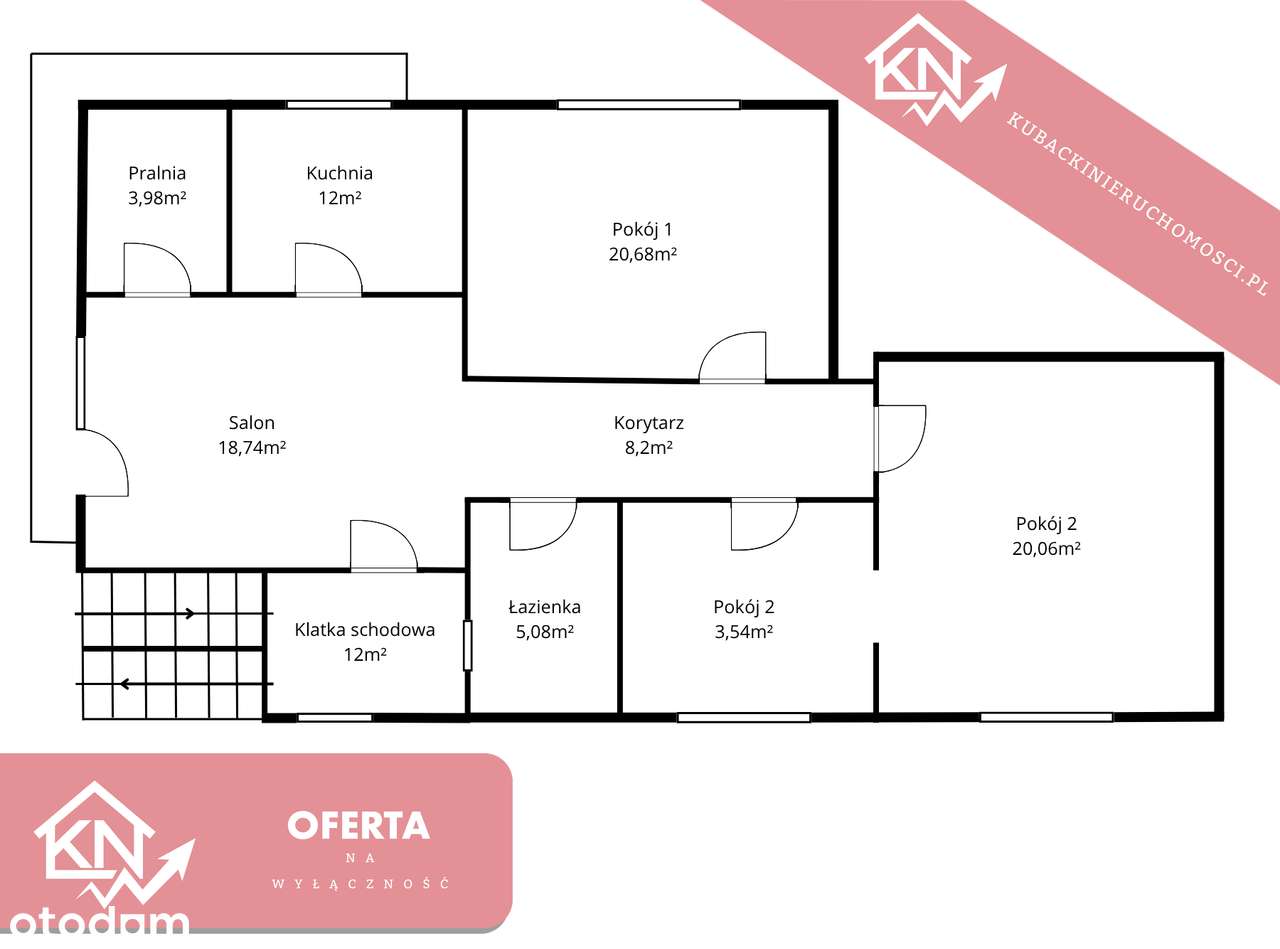 Duże, przestronne mieszkanie z ogródkiem - ulica Konwaliowa-13