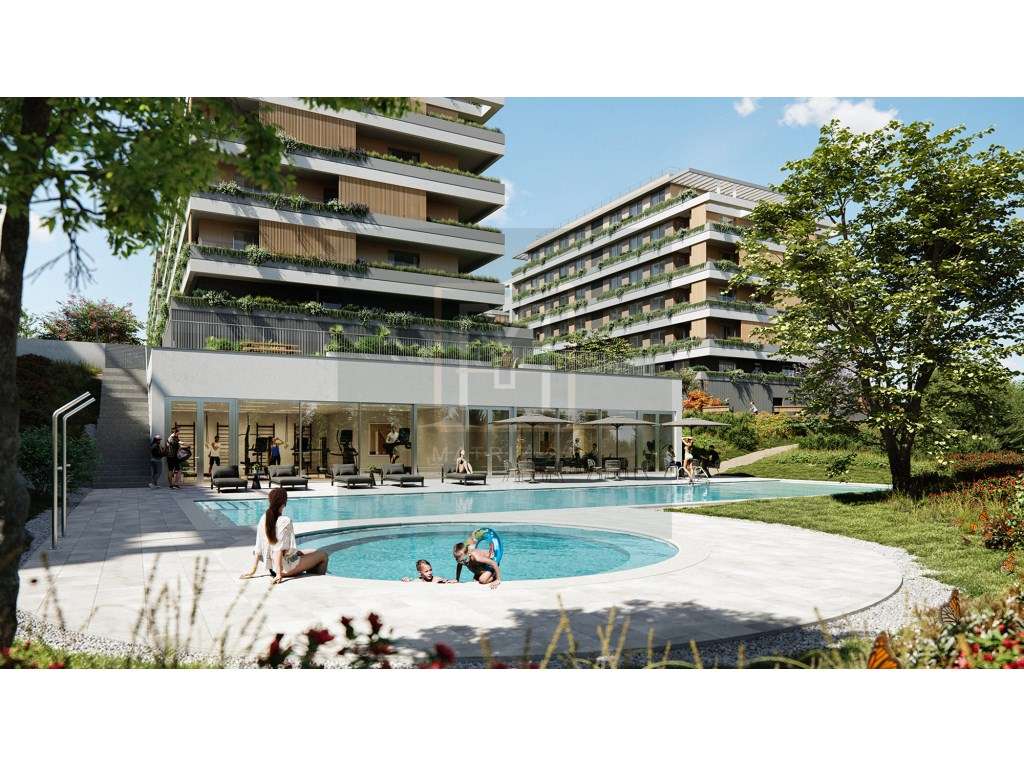 APT T1 NOVO, COM TERRAÇO, PISCINA, GINÁSIO, LUGAR DE GARAGEM, MAIA-10