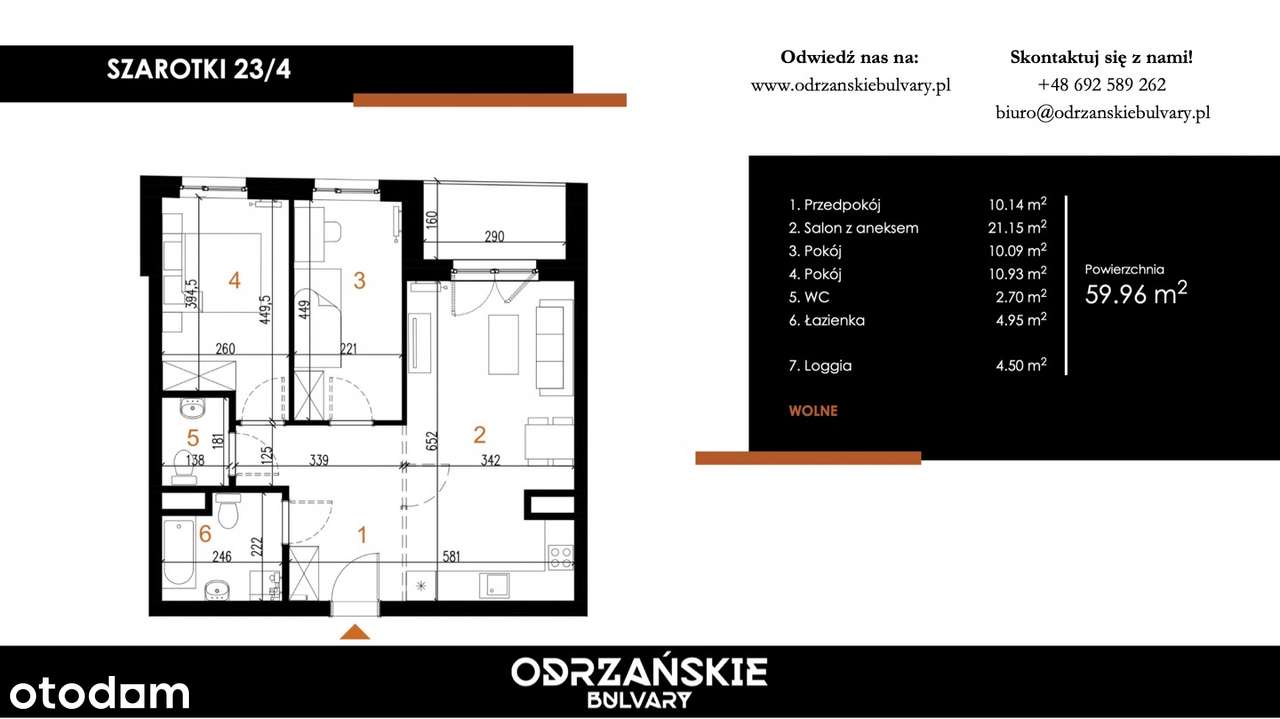 3-pokojowy Apartament z loggią - Pełny obrazek: 4/10
