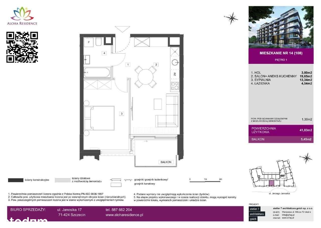 Aloha Residence | nowe mieszkanie nr 108 - Pełny obrazek: 2/18