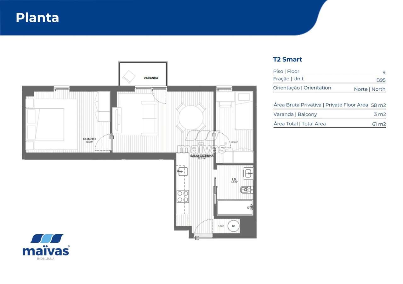 Apartamento T2 Smart - Leça da Palmeira-5