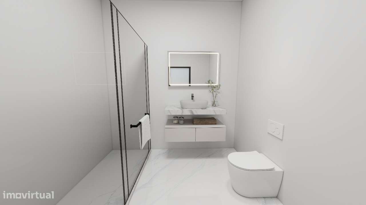 Apartamento T3 com varanda, garagem e ar condicionado-4