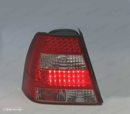 FAROLINS TRASEIROS LED PARA VOLKSWAGEN VW BORA 98-05 VERMELHO BRANCO - 3