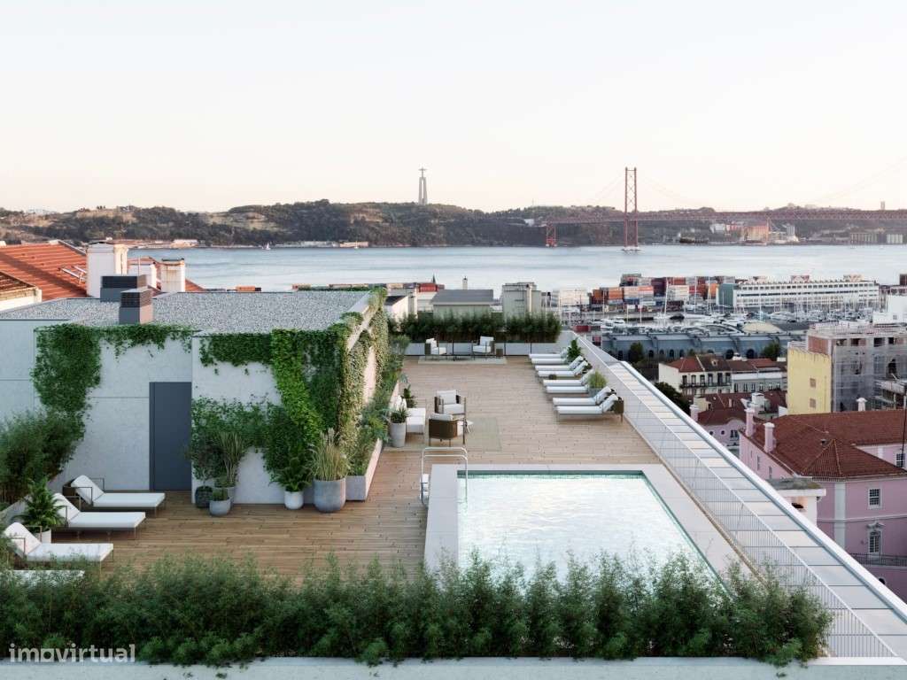 Apartamento T2+1, piscina comum vista rio, estacionamento, Infante ... - Grande imagem: 2/18