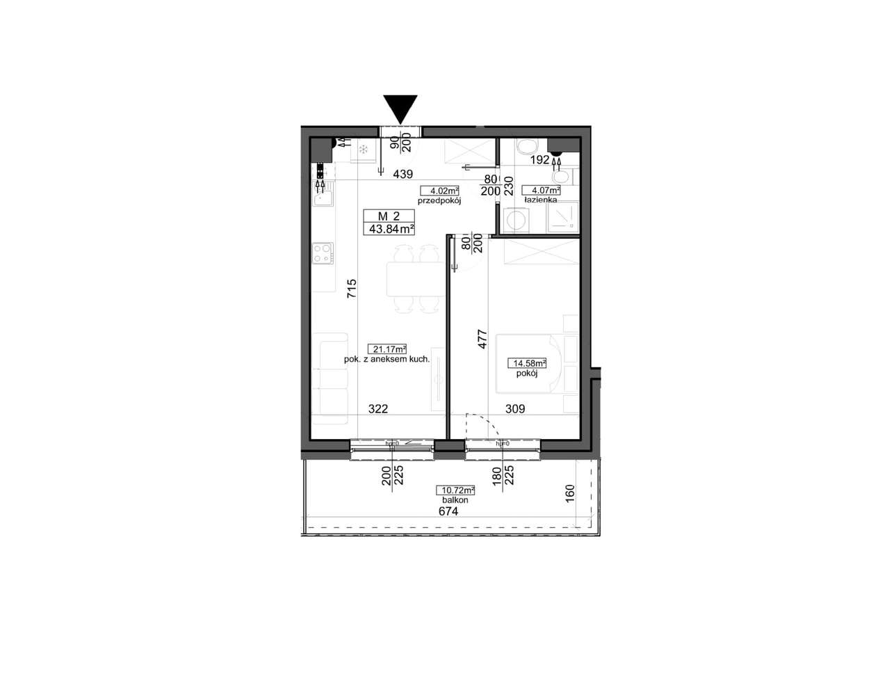 Mahonia Premium | mieszkanie 2-pok. | 41 - Pełny obrazek: 2/8