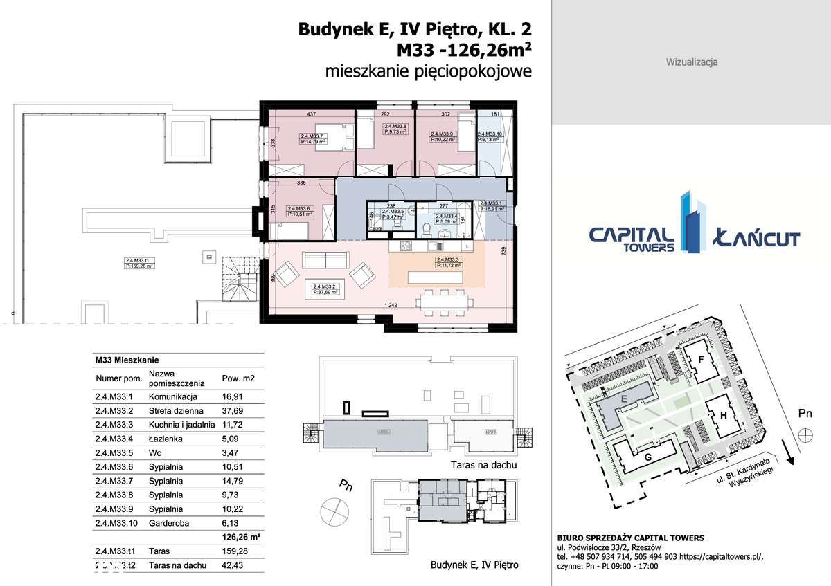 5 Pokoi Duże tarasy Parking Garaż Gotowe Mieszkanie Łańcut - Pełny obrazek: 4/20