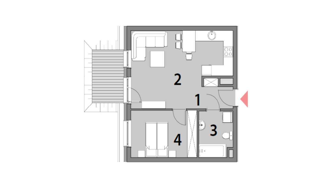 2 pokoje z ogródkiem-3
