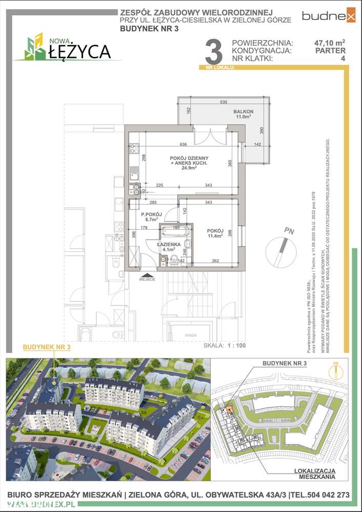 Nowe mieszkanie, Zielona Góra, 2 pokoje, 47m, BEZ PROWIZJI-12