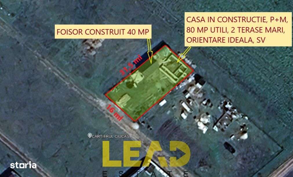 Comision 0%, Casa in constructie P+M, 80 mp utili, cu foisor si teren - Imagine principală: 3/9