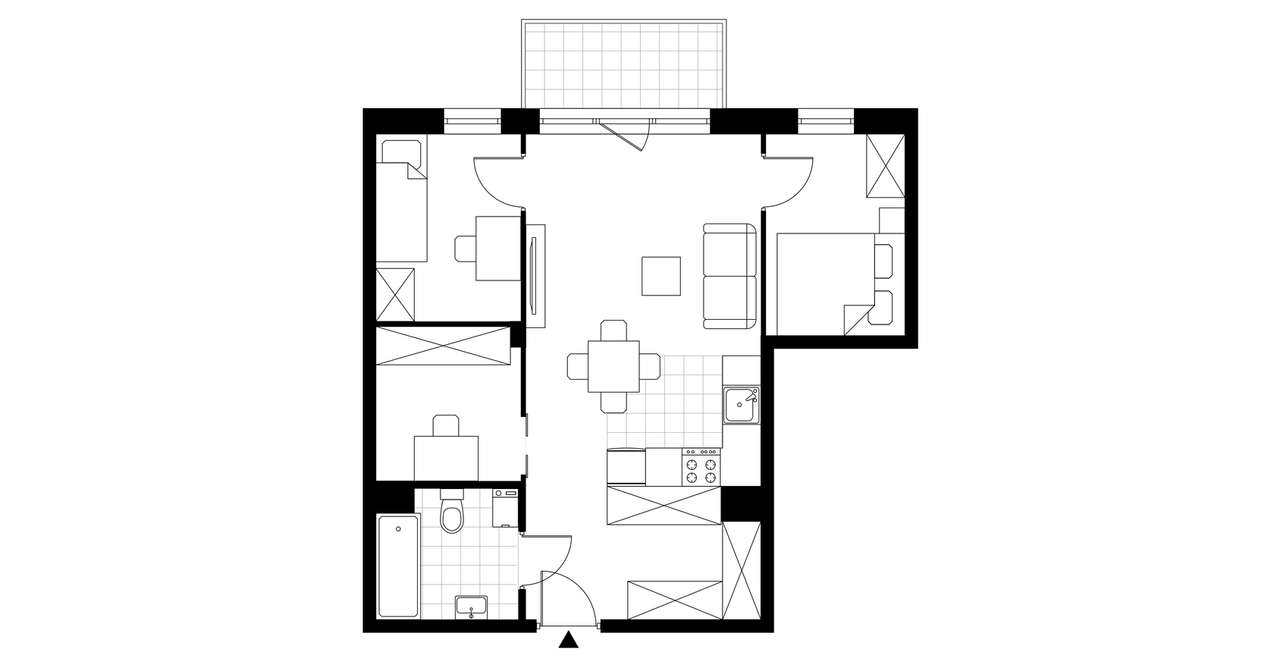 3-pokojowe mieszkanie 51m2 Bez Prowizji - Pełny obrazek: 4/5
