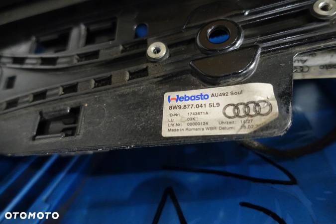 AUDI A4 B9 SZYBERDACH PANORAMA SZYBA 2015- 8W9877041 - 8