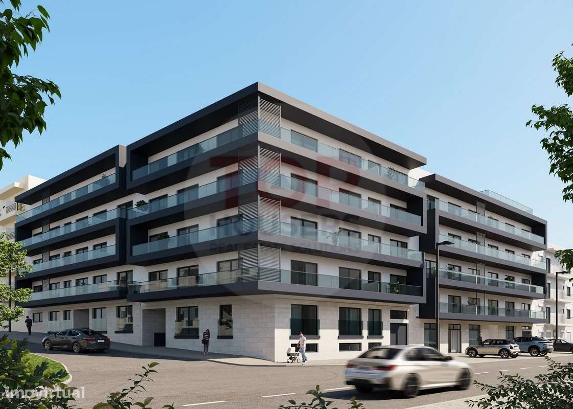 Apartamento T1 Novo com piscina no terraço e garagem - Olhão - Grande imagem: 3/21